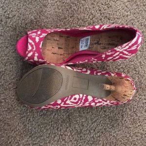 Adorable pink and white heels